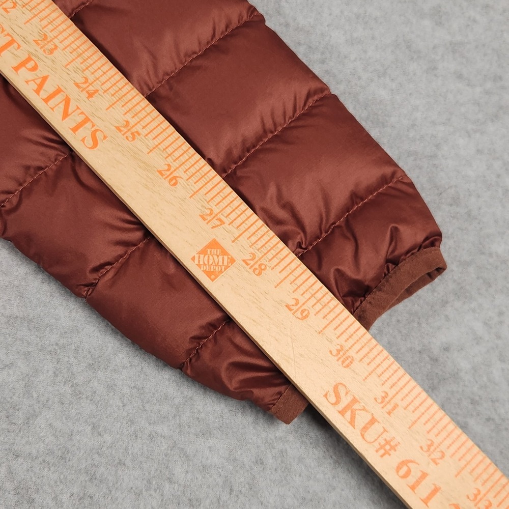 Quince Puffer Jacket Size Medium Brown Lightweight Goose Down Packable - Picture 12 of 12
